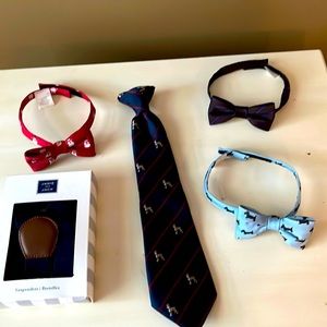 Assorted Janie and Jack ties and suspenders